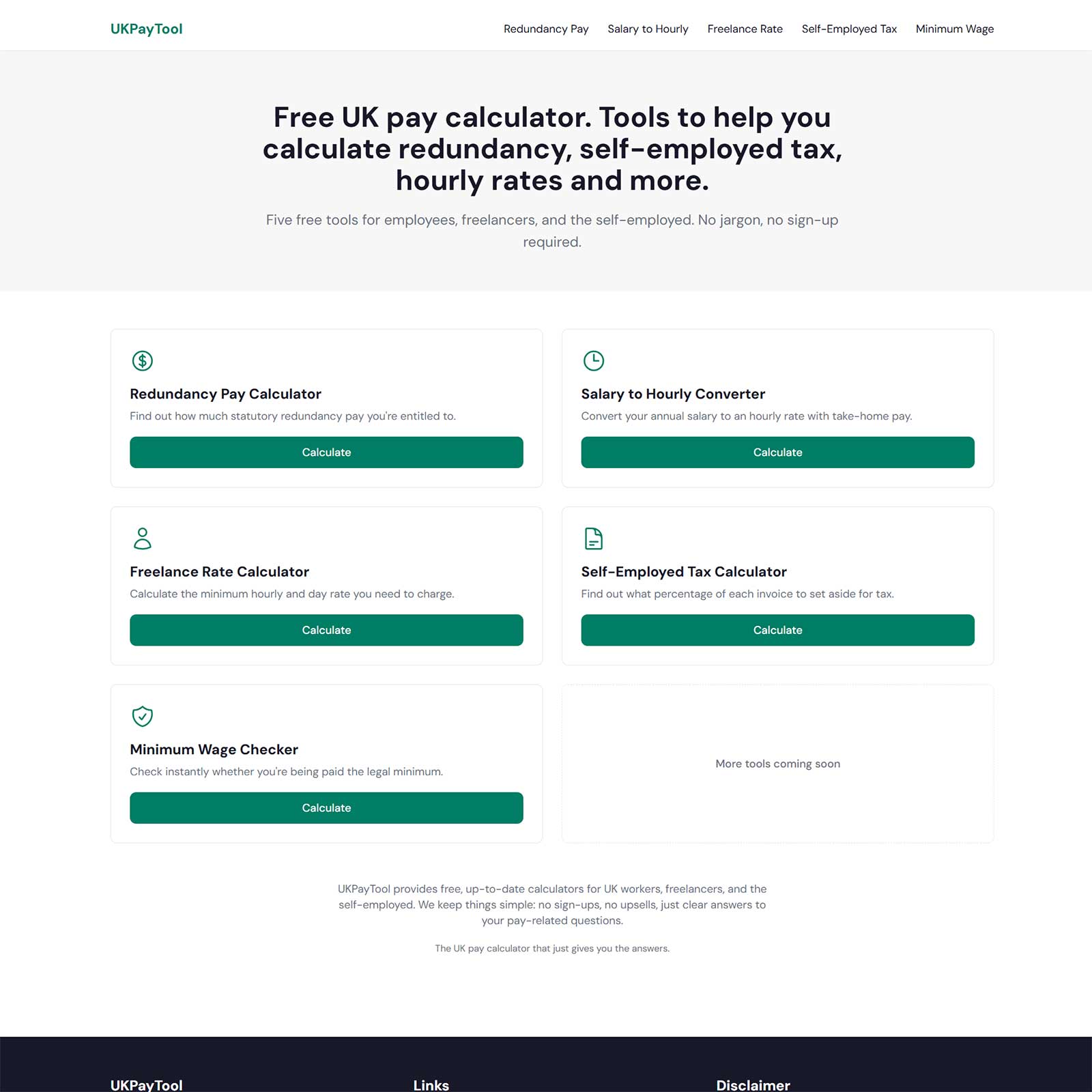 UKPayTool.co.uk screenshot
